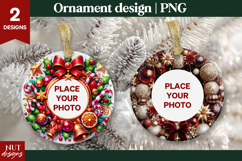 Christmas ornament Festive Christmas Ornament Photo Card Product Image 1
