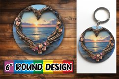Heartland Haven: Landscape Circle Design PNG Product Image 1