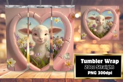 Cute Animals in 3D Wall Hole Tumbler Wrap Product Image 1