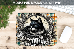 Cat Mouse pad Sublimation - Thanksgiving PNG Design Product Image 1