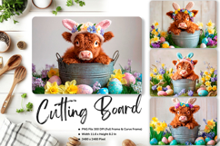 Highland Cow Cutting Board Kitchen Chopping Board Design_44 Product Image 1