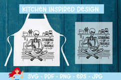 Stirring up trouble SVG, Skeleton SVG Product Image 1