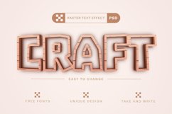 Wooden Stroke - Editable Text Effect, Font Style Product Image 3