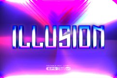 Retro editable text effect style illusion futuristic 80s Product Image 1