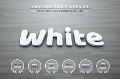 White - Editable Text Effect, Font Style Product Image 1