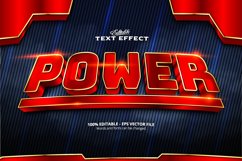 Editable text effect, Power text Product Image 1