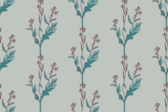 Botanical floral seamless pattern with wildflowers bouquet Product Image 1