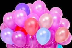 200 RED BALLOONS TRANSPARENT PNG FILES, PHOTOSHOP OVERLAYS Product Image 13