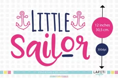 Little sailor svg, sailor girls, sailor birthday svg Product Image 4