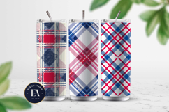 Red and Blue Gingham Pattern | Checkered Pattern Product Image 2