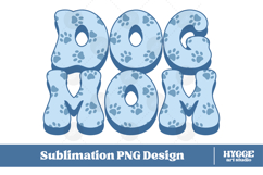 American Dog Mom 4th of July USA Paw DTF PNG Sublimation Product Image 1