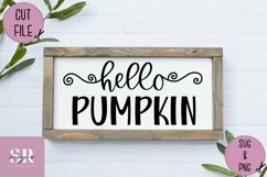 Hello pumpkin SVG| Vinyl cutting | Pumpkin t-shirt design Product Image 1