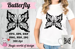 Butterflies svg Silhouette for Cricut Cut files Product Image 1