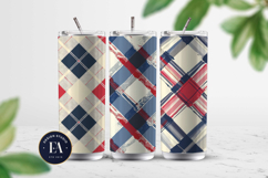 Red and Blue Gingham Pattern | Checkered Pattern Product Image 2
