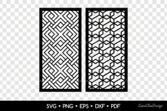 Wall Art Panels with Abstract Geometric Pattern SVG Product Image 2
