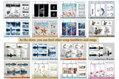 Seashell tumbler Sublimation| sea tumbler| Tumbler Seashell Product Image 2