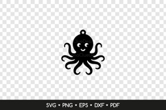 Octopus Earring SVG Cut File, Sea Animal Jewelry Template Product Image 2