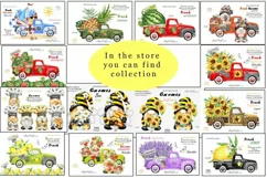 Bee Gnomes Truck PNG clipart Watercolor bee Gnome Truck Product Image 4