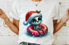 Christmas skeleton Sublimation PNG. Product Image 3