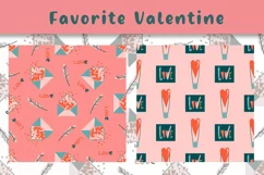 valentine's day digital paper png sublimation pattern Product Image 10