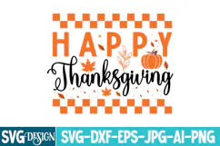 Happy Thanksgiving Svg | Thanksgiving t-Shirt Design Product Image 1