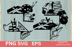 SVG school door corners, school door corners, SVG home decor Product Image 1