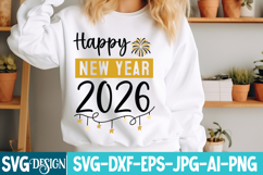 New year SVG Bundle,Happy New Year 2026 SVG Bundle Product Image 7