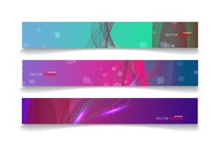 Vector banners arranged for your design, Abstract background Product Image 1