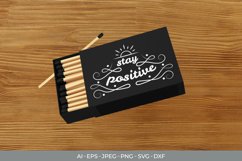 Stay Positive Hand Lettering SVG Product Image 3