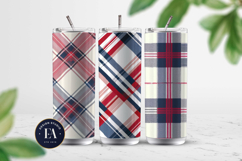 Red and Blue Gingham Pattern | Checkered Pattern Product Image 2