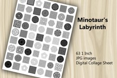 Digital Collage Sheet - Minotaur&#039;s Labyrinth Product Image 2