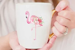Watercolor Flamingo Sublimation Downloads Product Image 3