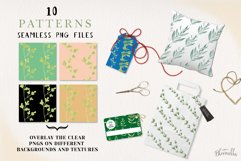 Herbs Seamless Patterns Digital Papers Mint Basil Sage Thyme Product Image 2
