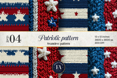 Knitted Patriotic Pattern | Patriotic Background Product Image 1
