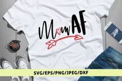 MOM AF - Mother SVG EPS DXF PNG Cutting Files Product Image 1