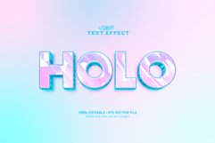 Editable text effect, Holo text Product Image 1