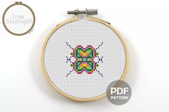 Colorful Square Cross Stitch Pattern - Instant Download PDF Product Image 1
