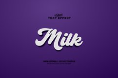 Editable text effect, Milk text Product Image 1