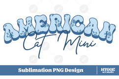 American Cat Mama Papa 4th of July USA Paw DTF PNG Bundle Product Image 3
