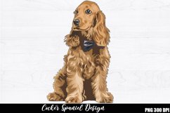 Cocker Spaniel Sublimation, Cocker Spaniel PNG design Product Image 1