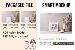 Canvas Smart Mockup PSD &amp; JPG Template Graphic Product Image 2