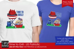 Time to Grill - US Patriotic - PNG files for Sublimation Product Image 2