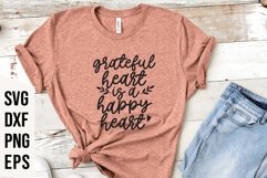 Grateful Heart Is A Happy Heart SVG Product Image 1