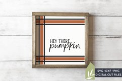 Hey There Pumpkin SVG, Plaid SVG Product Image 1