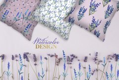 Watercolor lavender PNG JPG set Product Image 2