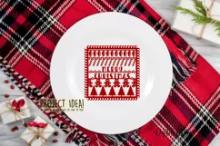 Merry Christmas paper cut design SVG / DXF / EPS / PNG files Product Image 3