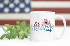 Let Freedom Ring SVG Cut File - Patriotic SVG DXF EPS PNG Product Image 4