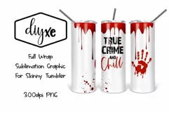 True Crime & Chill | 20oz Tumbler | Sublimation Tumber Product Image 1