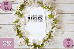 Sister t-shirt design| Vinyl cutting | Sister svg Product Image 3