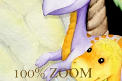 Watercolor dinosaurios, Animal clip art, Dinosaur party, fai Product Image 4